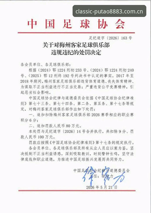 老板新葡萄官方版 足协禁足名单深度解读:从17人终身禁赛看中国足球整治完整指南